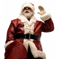 Violent Night 2 David Harbour Santa Red Leather Coat