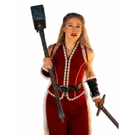Violent Night 2 Kristen Bell Red Wool Costume