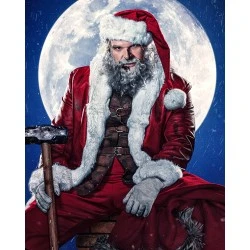 Violent Night Santa Claus Red Costume Violent Night Santa Claus Red Costume