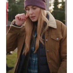 Virgin River S03 Melinda Monroe Brown Cotton Jacket