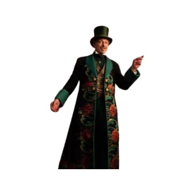 Wicked For Good Jeff Goldblum Floral Coat