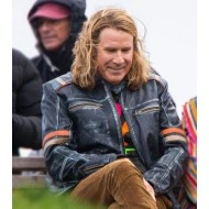 Will Ferrell Eurovision Black Leather Jacket