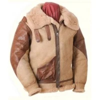 Winter Bomber Shearling Leather Jacket