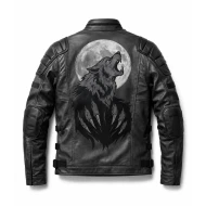 Wolfline Tactical Wolf Leather Jacket