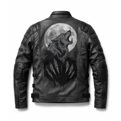 Wolfline Tactical Wolf Leather Jacket