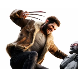 Wolverine Game Brown Shearling Leather Jacket