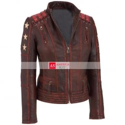 Women Celebrity Jacket With Rivets