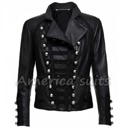 Women Military Style Black Jacket