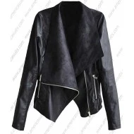 Women Slim Biker Bomber Zipper Jacket