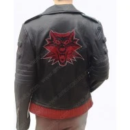 Womens Cyberpunk Black Leather Jacket