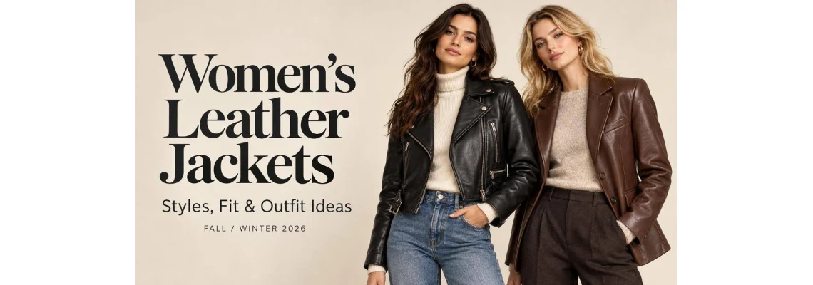 Women's Leather Jackets: Styles, Fit Tips & Outfit Ideas