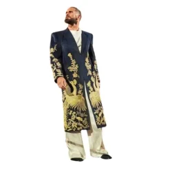 WWE Seth Rollins Golden Peacock Coat