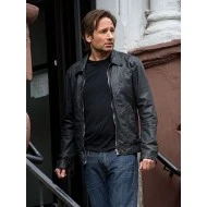 X-Flies David Duchovny American Apperal Men's Leather Jacket