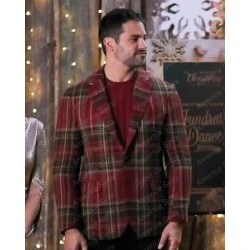 Xmas Brant Daugherty Plaid Blazer