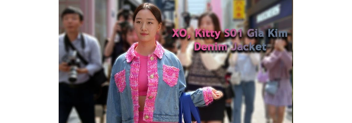 Unleash Your Feline Fashion with XO, Kitty S01 Gia Kim Denim Jacket