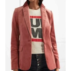 Yara Shahidi Grown-Ish S01 Pink Velvet Blazer Yara Shahidi Grown-Ish S01 Pink Velvet Blazer