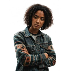 Yellowjackets Jasmin Savoy Brown Denim Jacket