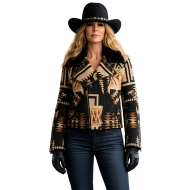 Yellowstone Beth Dutton Southwestern Wool Jacket
