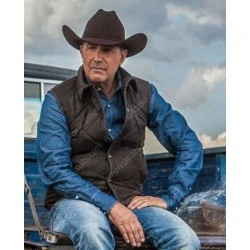 Yellowstone Kevin Costner Black Vest