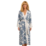 Yellowstone S05 Beth Dutton Blue Floral Robe