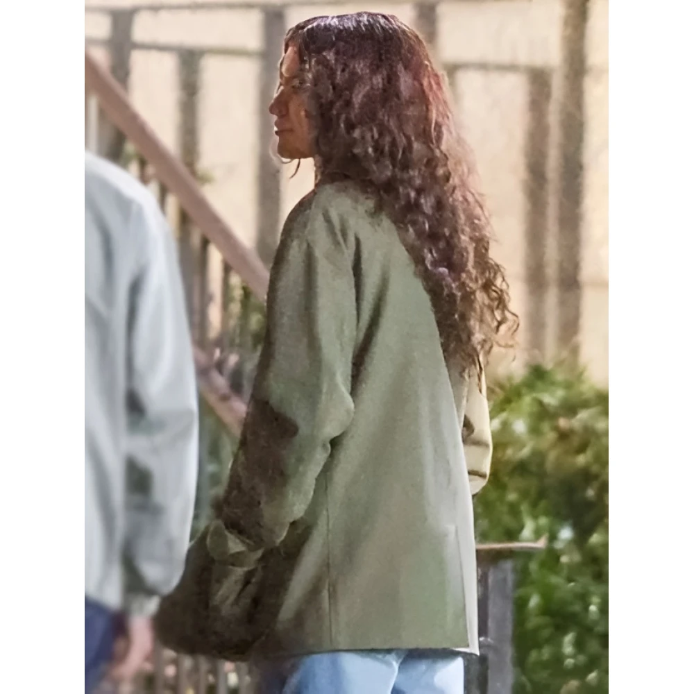 Zendaya The Drama Green Cotton Jacket