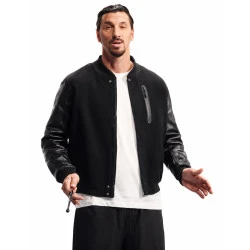 Zlatan Ibrahimovic Black Bomber Jacket