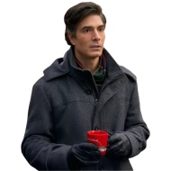 A Keller Christmas Vacation Brandon Routh Wool Coat 