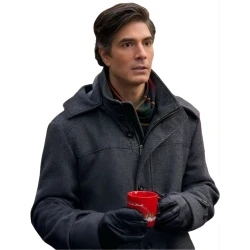 A Keller Christmas Vacation Brandon Routh Wool Coat 