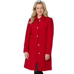 A Newport Christmas 2025 Ginna Claire Mason Red Wool Coat