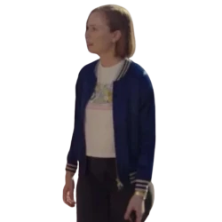 Ava Daniels Hacks Bomber Blue Jacket