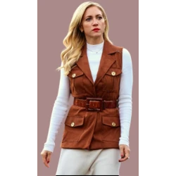 Brittany Snow The Beast in Me Brown Vest