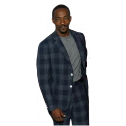 Captain America 2025 Anthony Mackie Checkered Coat Captain America 2025 Anthony Mackie Checkered Coat