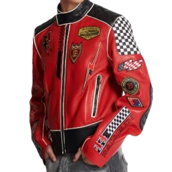 Custom Biker Red Jacket