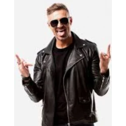 K.J Apa One Fast Move Black Leather Jacket K.J Apa One Fast Move Black Leather Jacket