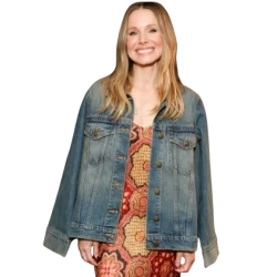 Kristen Bell Blue Denim Jacket