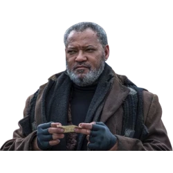 Lau­rence Fish­burne Brown Trench Coat