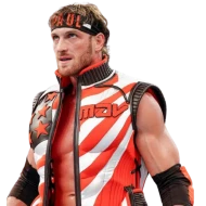 Logan Paul Orange Leather Vest
