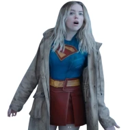 Milly Alcock Supergirl Hooded Trench Coat