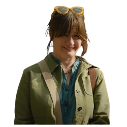 Paddington in Peru 2024 Emily Mortimer Green Jacket