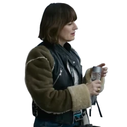 Smile 2 2024 Rosemarie DeWitt Leather Shearling Jacket Smile 2 2024 Rosemarie DeWitt Leather Shearling Jacket