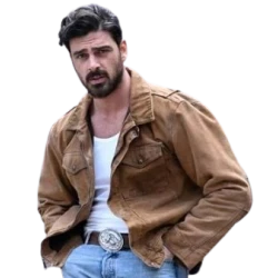 Subservience 2024 Michele Morrone Suede Leather Jacket