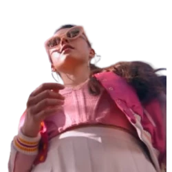 The Substance 2024 Margaret Qualley Pink Bomber Jacket