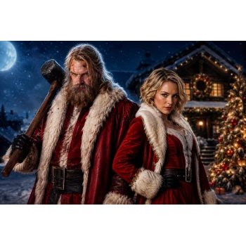 Violent Night 2 Outfits Santa and Mrs Claus Style Guide
