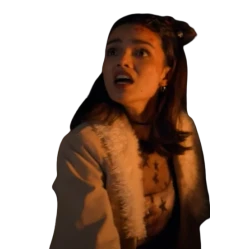 Y2K Rachel Zegler Light Brown Shearling Coat