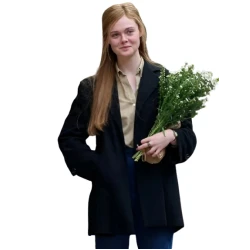 A Complete Unknown Elle Fanning Wool Coat