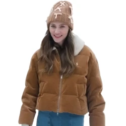 A Merry Little Ex-Mas Emily Hall Brown Corduroy Jacket