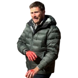 Scott Eastwood Alarum 2025 Green Puffer Jacket Scott Eastwood Alarum 2025 Green Puffer Jacket