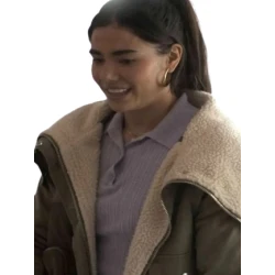 All Her Fault Kartiah Vergara Green Sherpa Jacket All Her Fault Kartiah Vergara Green Sherpa Jacket