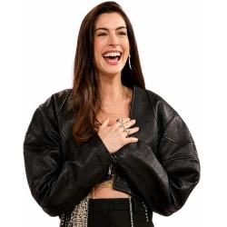 Anne Hathaway The Drew Barrymore Show Cropped Jacket