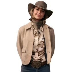 Arielle Kebbel Marshals 2026 Suede Jacket